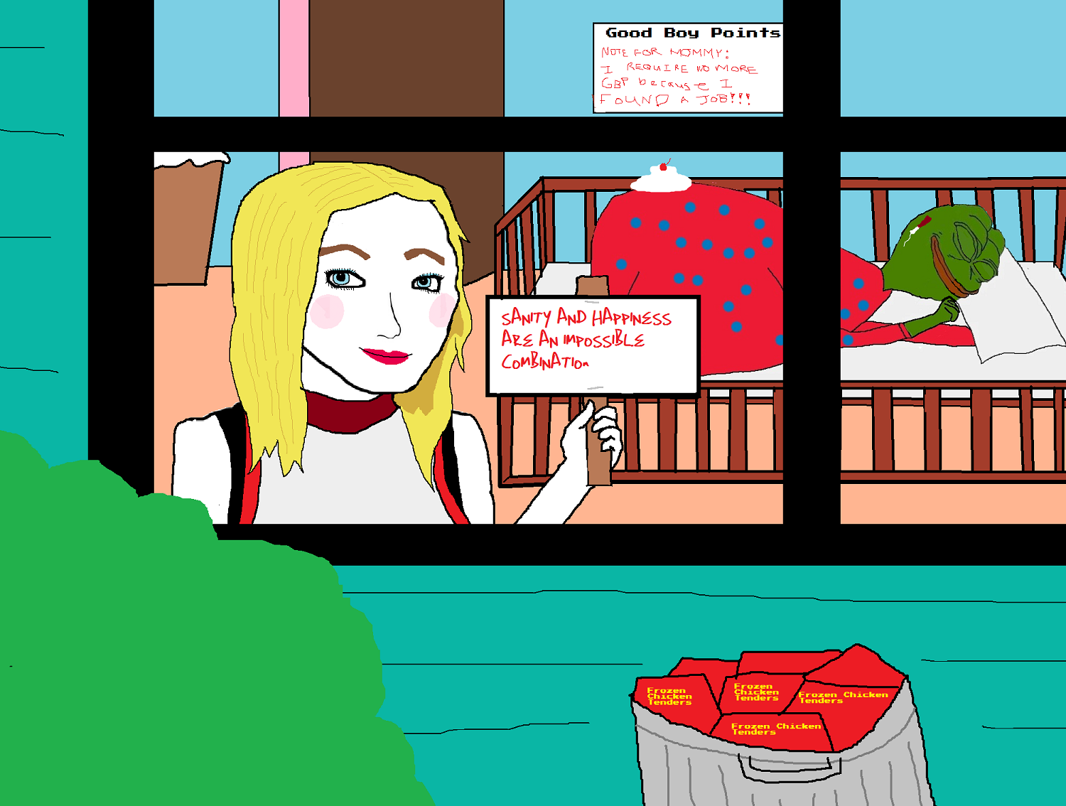 Stacey the Female Wojak - Expression 1