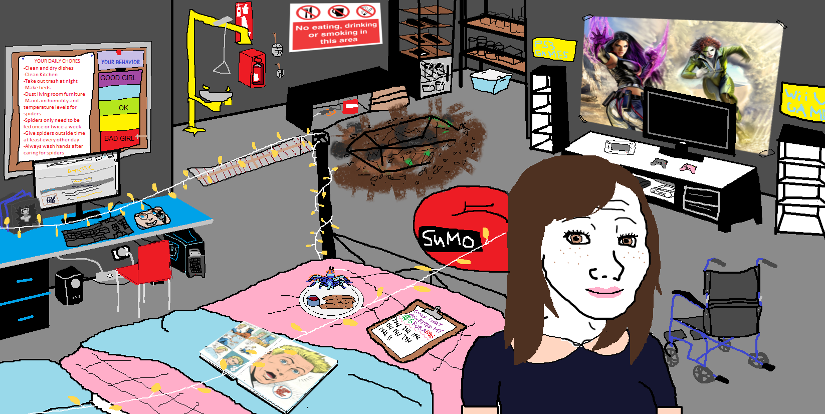 Stacey the Female Wojak - Expression 2